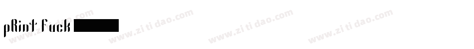 pRint Fuck 151字体转换